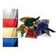 Busta regalo - senza patella adesiva - 16 x 25 cm - 30 micron - PPL - metal lucido - blu - PNP - conf. 50 pezzi