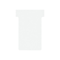 Nobo - Cartoncino a forma di T - 4.85 x 8.5 cm - dimensione 2 - bianco (pacchetto di 100) - per P/N: 1900393, 1900398, 1900403