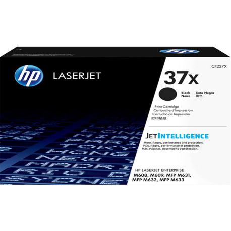 Hp - Toner originale - 37X - Nero - CF237X - 25.000 pag