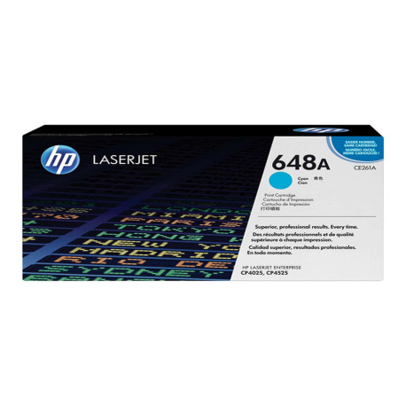 Hp - Toner originale - 648A - Ciano - CE261A - 11.000 pag