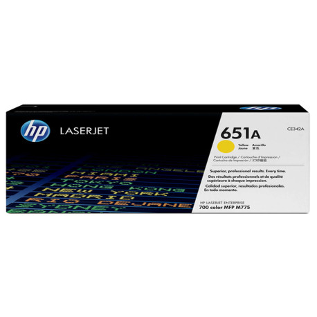 Hp - Toner originale - 651A - Giallo - CE342A - 16.000 pag