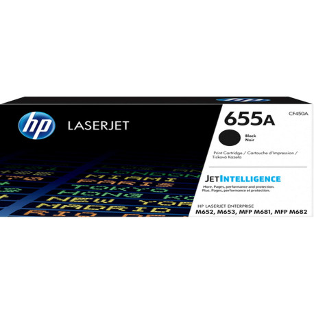 Hp - Toner originale - 655A - Nero - CF450A - 12.500 pag
