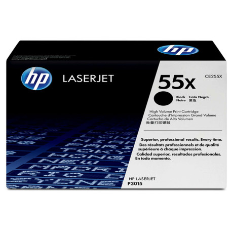 Hp - Toner originale- 55X - Nero - CE255X - 12.500 pag