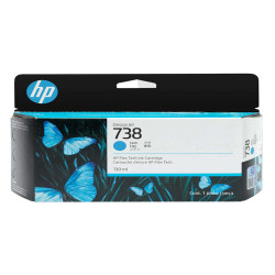 Hp originale - Cartuccia Ink DesignJet 738 - Ciano - 498N5A - 130ml