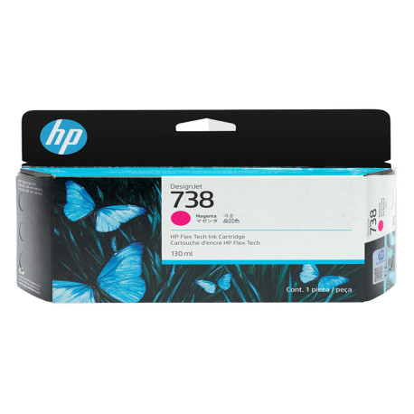 Hp originale - Cartuccia Ink DesignJet 738 - Magenta - 498N6A - 130ml