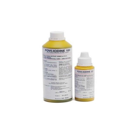 Iodopovidone Flacone ml 500 da utilizzare come antisettico, antibatterico, microbiocida
