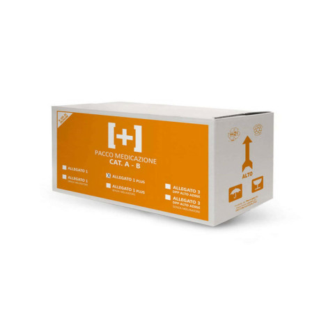Kit di reintegro (pacco medicazione) All. 1 Gruppi AB MAGGIORATO più 3 dip.con sfigmomanometro