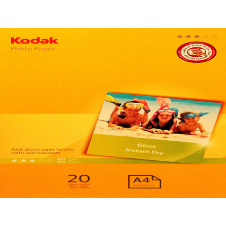Kodak - Carta Fotografica Photo Gloss - A4 - 180 gr - 20 fogli - 5740-512