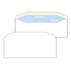 Busta Silver Matic FSC - senza finestra - gommata - 11 x 23 cm - 80 gr - bianco - Pigna Envelopes - conf. 500 pezzi