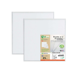 Buste a sacco Gaia - PP riciclato - 22 x 30 cm - buccia - trasparente - Sei rota - conf. 25 pezzi