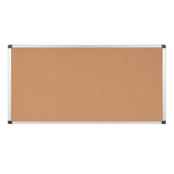 Lavagna - 45 x 60 cm - superficie in sughero - cornice in alluminio - Starline