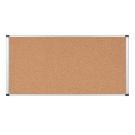 Lavagna - 90 x120 cm - superficie in sughero - cornice in alluminio - Starline