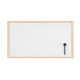 Lavagna bianca magnetica - 45 x 60 cm - cornice legno - bianco - Starline