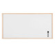 Lavagna bianca magnetica - 60 x 90 cm - cornice legno - bianco - Starline