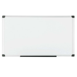 Lavagna magnetica - 100 x 200 cm - superficie in acciao laccato - cornice in alluminio - bianco - Starline