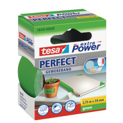 Nastro adesivo telato XP Perfect - 38 mm x 2,7 m - tela plastificata - verde - Tesa