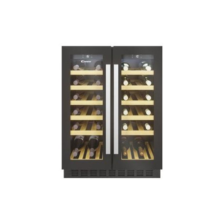 Candy DiVino CCVB 60D/1 - Frigo per vini - nicchia - larghezza: 60 cm - prof. 57.2 cm - altezza: 81.8 cm - 119 litri - Classe G