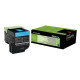 Lexmark - Toner - Ciano - 70C20C0 - return program - 1.000 pag