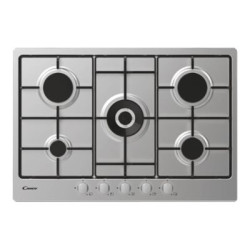 Candy Timeless CDOY7W4X - Piano cottura a gas - 5 piastre - Nicchia - larghezza: 56 cm - prof. 48 cm - acciao inox - acciaio in