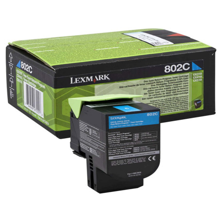 Lexmark - Toner - Ciano - 80C20C0 - return program - 1.000 pag
