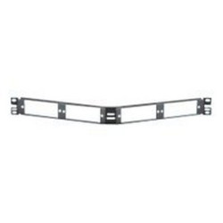 Panduit Opticom Fiber Adapter Panels - Adattatore patch panel - nero - 19"