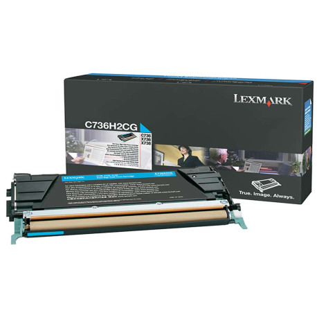 Lexmark - Toner - Ciano - C736H2CG - non return program - 10.000 pag