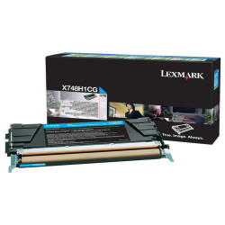 Lexmark - Toner - Ciano - X748H1CG - return program - 10.000 pag