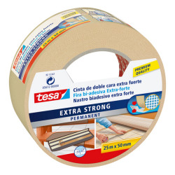 Nastro biadesivo Extra Forte - 50 mm x 25 m - PP - bianco - Tesa