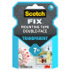 Nastro biadesivo FIX - 19 mm x 1,5 m - LDPE - trasparente - Scotch