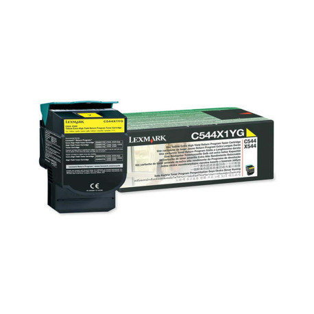 Lexmark - Toner - Giallo - C544X1YG - return program - 4.000 pag
