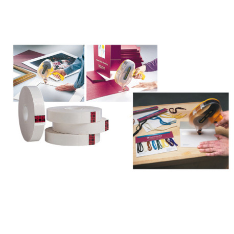 Nastro biadesivo per dispenser ATG - senza supporto - 12 mm x 25 m - PP - trasparente - Scotch