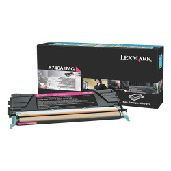 Lexmark - Toner - Magenta - X746A1MG - return program - 7.000 pag
