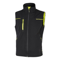 Gilet donna Saturn Lady - taglia L - nero/giallo - U-Power