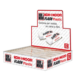 Gomma Flash - in vinile - bianco - Koh.I.Noor - conf. 20 pezzi