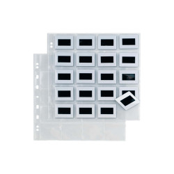 Buste forate Atla F Dia 20 - 22 x 30 cm - PP - porta diapositive 20 spazi 5,5 x 5,5 cm - liscio - Sei Rota - conf. 10 pezzi