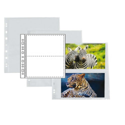 Buste forate Atla F porta foto - 4 spazi 15 x 21 cm - trasparente - Sei Rota - conf. 10 pezzi