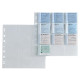 Buste forate Atla MA - 21 x 29,7 cm - PP - porta matrici assegni - 12 spazi 65 x 72mm  -  liscio - Sei Rota - conf. 10 pezzi