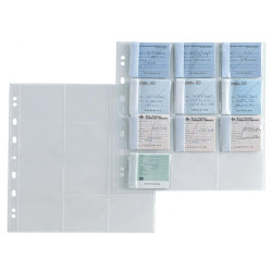 Buste forate Atla MA - 21 x 29,7 cm - PP - porta matrici assegni - 12 spazi 65 x 72mm  -  liscio - Sei Rota - conf. 10 pezzi