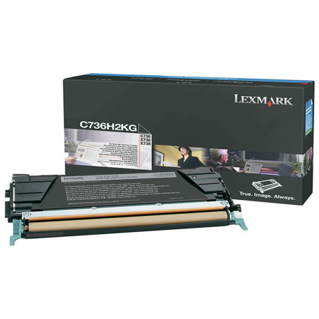 Lexmark - Toner - Nero - C736H2KG - non return program - 12.000 pag