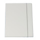 Cartellina con elastico - cartone plastificato - 3 lembi - 25x34 cm - bianco - Queen - Starline