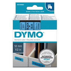 Nastro D1 standard 450160 - 12 mm x 7 mt - PL - nero/blu - Dymo