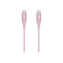 Celly - Cavo Lightning - USB-C maschio a Lightning maschio - 1.5 m - rosa - USB Power Delivery (60W) - per Apple 10.2-inch iPad