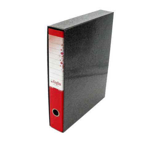 Registratore Kingbox - dorso 5 cm - protocollo 23 x 33 cm - rosso - Starline