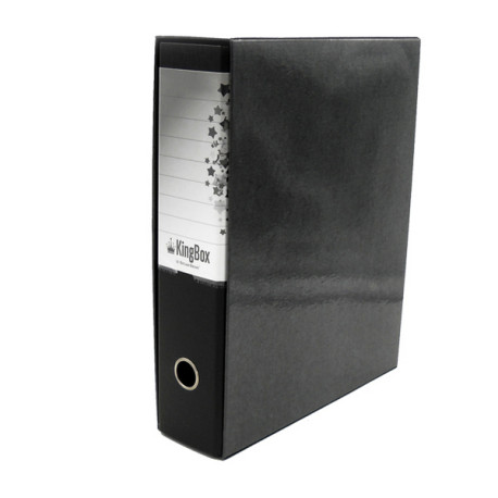 Registratore Kingbox - dorso 8 cm - protocollo 23 x 33 cm - nero - Starline