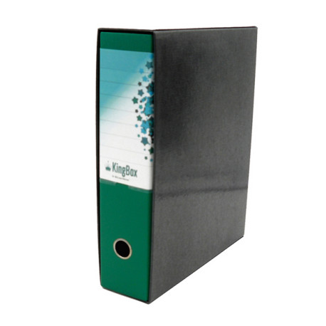 Registratore Kingbox - dorso 8 cm - protocollo 23 x 33 cm - verde - Starline