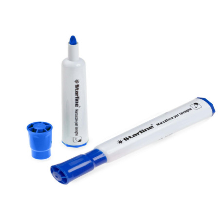 Marcatore per lavagne cancellabili Starline - punta tonda 2,0mm - blu - Starline