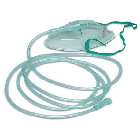 Maschera per ossigenoterapia con tubo lungo Adulto-Pediatrico