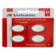 Micropile CR2032 - 3V - a pastiglia - litio - Verbatim - blister 4 pezzi