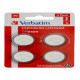 Micropile CR2450 - 3V - a pastiglia - litio - Verbatim - blister 4 pezzi