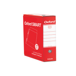 Buste forate Oxford Smart - De Luxe - buccia - 22 x 30 cm - trasparente - Esselte - conf. 300 pezzi
